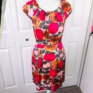 BCBG Printed Silk Dress